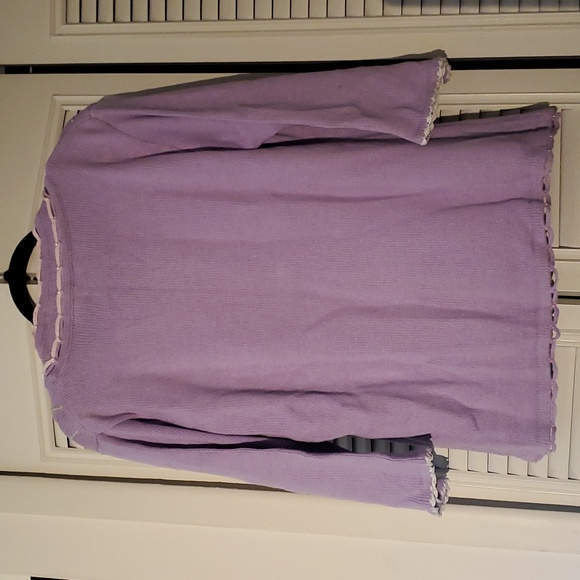 Like new! Vintage Storybook Knits 2pc rosebud sweater set - Picture 3 of 9